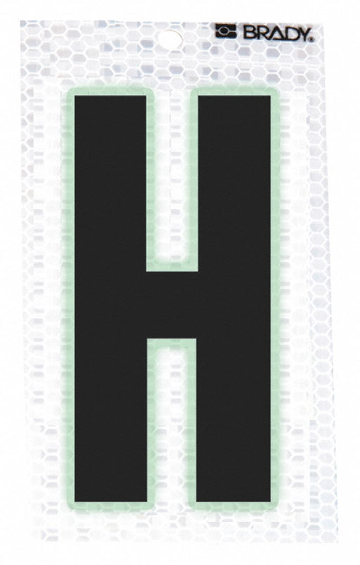 M4988 Ultra Reflective Letter H PK10
