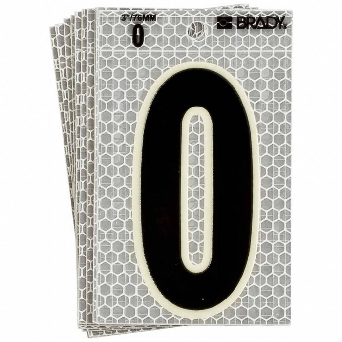 K8930 NumberLabel 6inH 3inW PK10