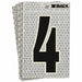 K8930 NumberLabel 6inH 3inW PK10