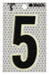 K8929 Ultra Reflective Numbers 5 PK10