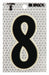 K8929 Ultra Reflective Numbers 8 PK10