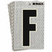 M4990 Refl. Letter Label F Glow in Dark PK10