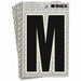 M4990 Refl. Letter Label M Glow in Dark PK10