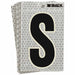 M4990 Refl. Letter Label S Glow in Dark PK10