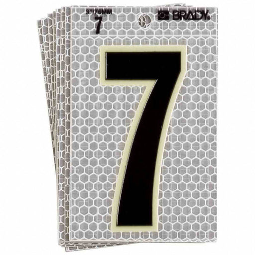 K8930 Ultra Reflective Numbers 7 6 in H PK10
