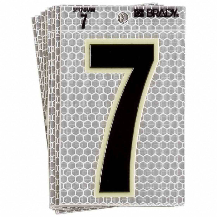 K8930 Ultra Reflective Numbers 7 6 in H PK10