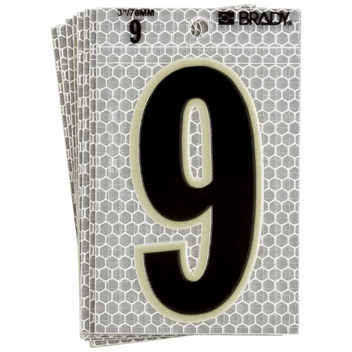 K8930 NumberLabel 6inH 3inW PK10