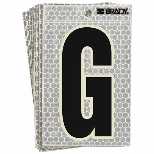 M4990 Refl. Letter Label G Glow in Dark PK10