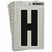 M4990 Refl. Letter Label H Glow in Dark PK10