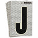 M4990 Refl. Letter Label J Glow in Dark PK10