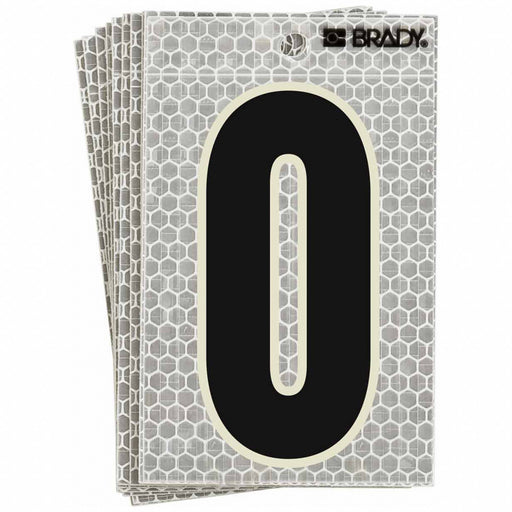 M4990 Refl. Letter Label O Glow in Dark PK10