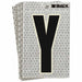M4990 Refl. Letter Label Y Glow in Dark PK10