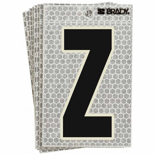 M4990 Refl. Letter Label Z Glow in Dark PK10