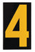 NumberLabel 2-7/8inH 1-3/4inW PK25