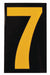 NumberLabel 2-7/8inH 1-3/4inW PK25