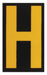 Reflective Numbers And Letters H PK25