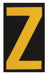 Reflective Numbers And Letters Z PK25