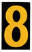 NumberLabel 1-1/2inH 1inW PK25