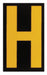 Reflective Numbers And Letters H PK25