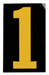 NumberLabel 1-1/2inH 1inW PK25