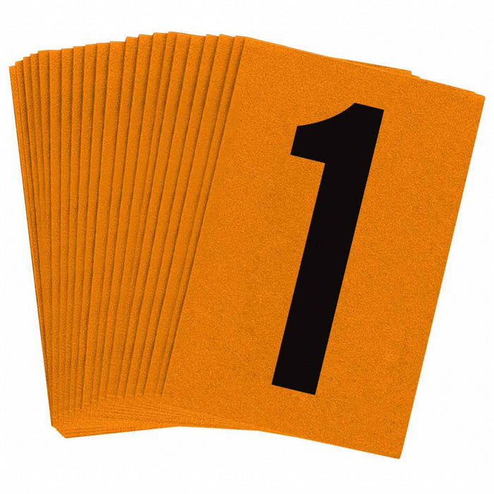 NumberLabel 1-1/2inH 1inW PK25