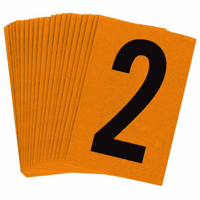 NumberLabel 1-1/2inH 1inW PK25