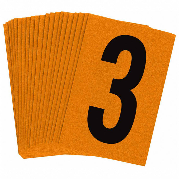 NumberLabel 1-1/2inH 1inW PK25