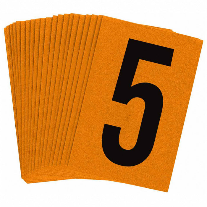 NumberLabel 1-1/2inH 1inW PK25