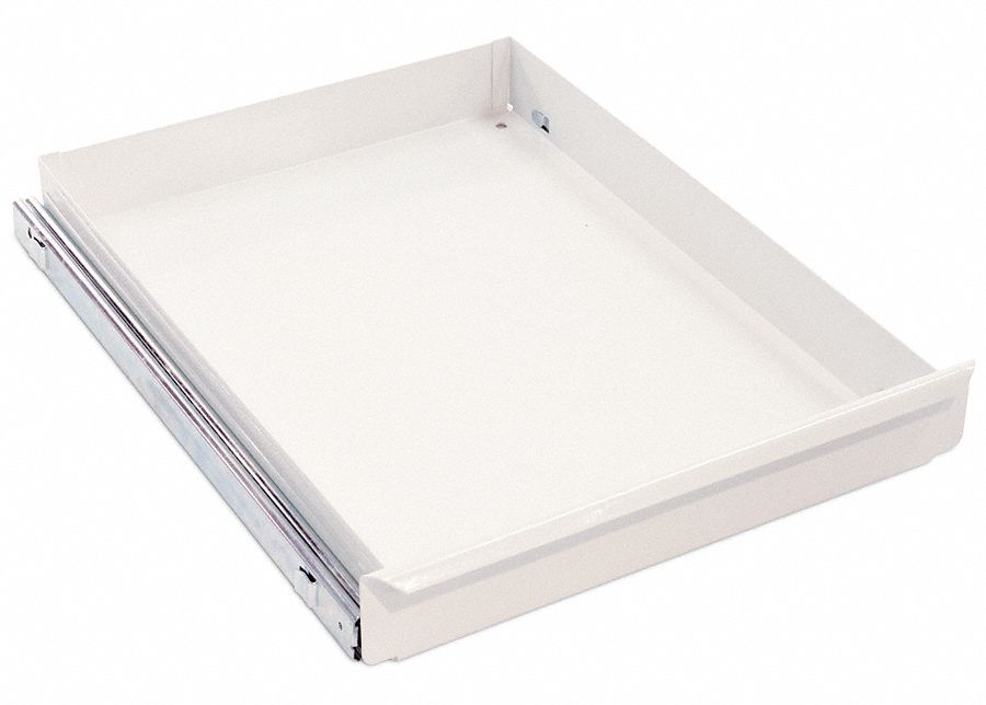 Drawer 22 in L x 16 in W Steel White
