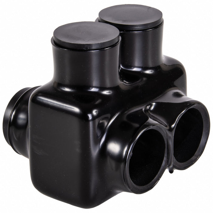 MultitapConnector Alum Blk Hex 2Port