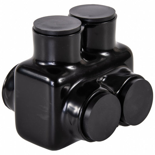 MultitapConnector Alum Blk Hex 2Port
