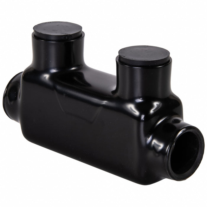 MultitapConnector Alum Blk Hex 2Port