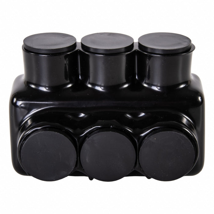 MultitapConnector Alum Blk Hex 3Port