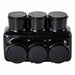 MultitapConnector Alum Blk Hex 3Port