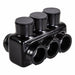 MultitapConnector Alum Blk Hex 3Port