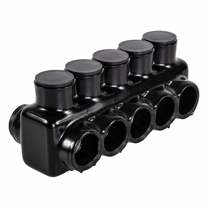 MultitapConnector Alum Blk Hex 5Port