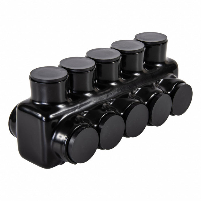 MultitapConnector Alum Blk Hex 5Port
