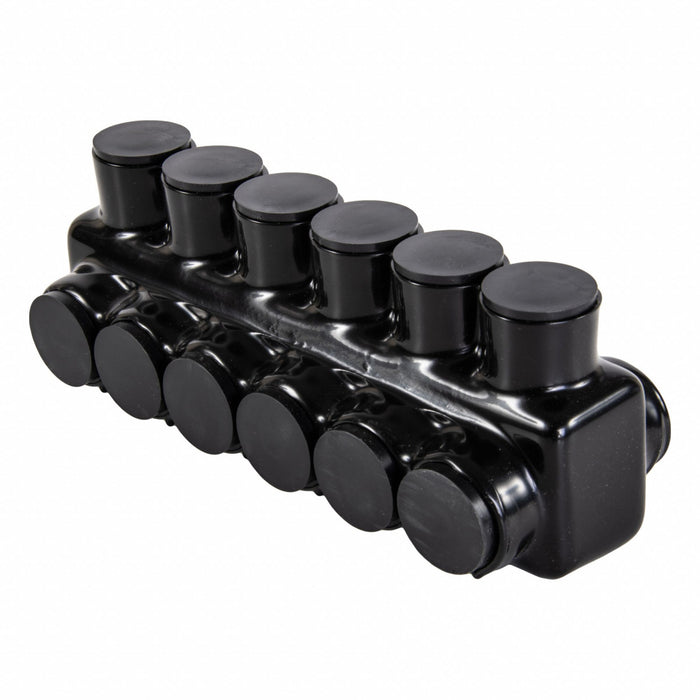 MultitapConnector Alum Blk Hex 6Port