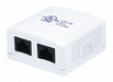 Surface Mount Box Cat5e 2P White