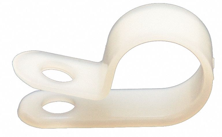 Cable Clamp 1/2 In White PK100