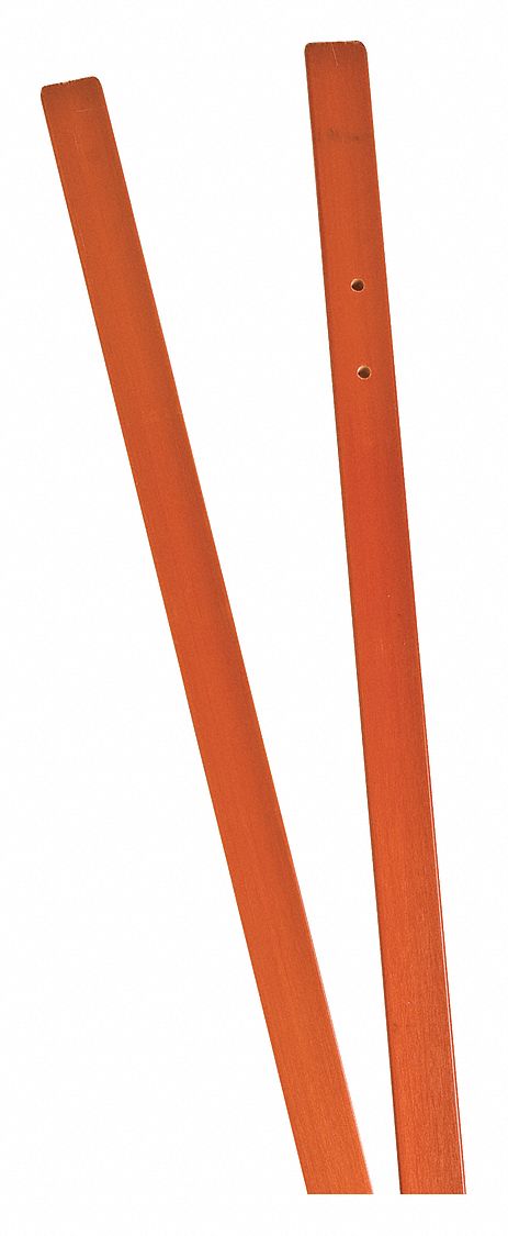 Roll-Up Sign Cross Braces Orange 48 in H