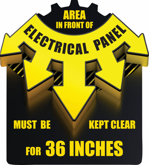 Floor Sign 3D Electric Panel