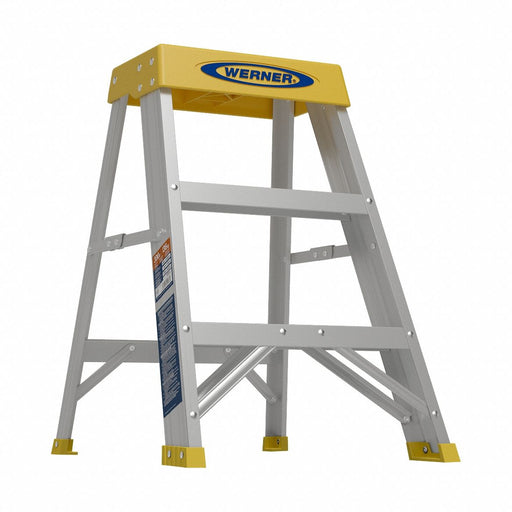 Step Stool Aluminum 2 ft H 300 lb Cap.