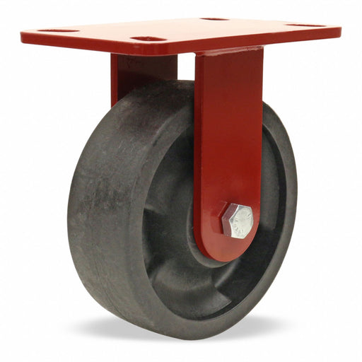 Plate Caster Rigid Nylon 7 3/4 H