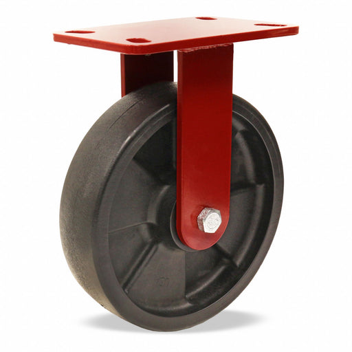Plate Caster Rigid Nylon 9 3/4 H