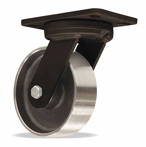 Plate Caster Swivel Steel 7 3/4 H