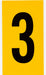 Numbers  Letters Black On Yellow 6 Inch