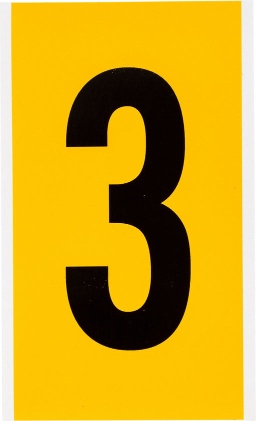 Numbers  Letters Black On Yellow 6 Inch