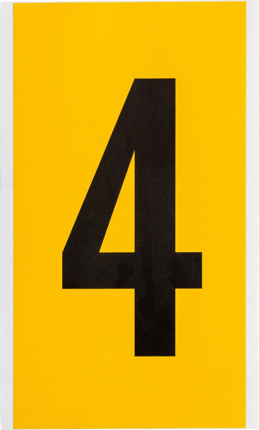 Numbers  Letters Black On Yellow 6 Inch