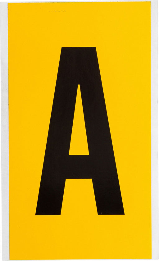 Numbers  Letters Black On Yellow 6 Inch